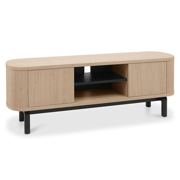 Bentley Designs Vega Scandi Oak & Peppercorn Entertainment Unit